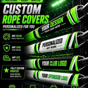 Custom Boxing Ring Rope Covers | Wrestling & MMA | Logo Branding | Gym Promotion Equipment